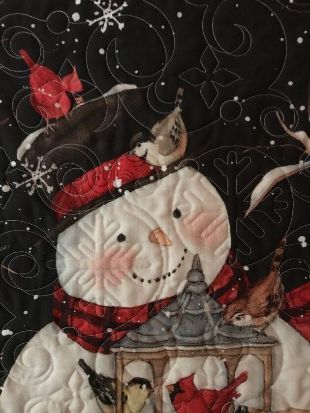 Christmas wall hanging with a snowman