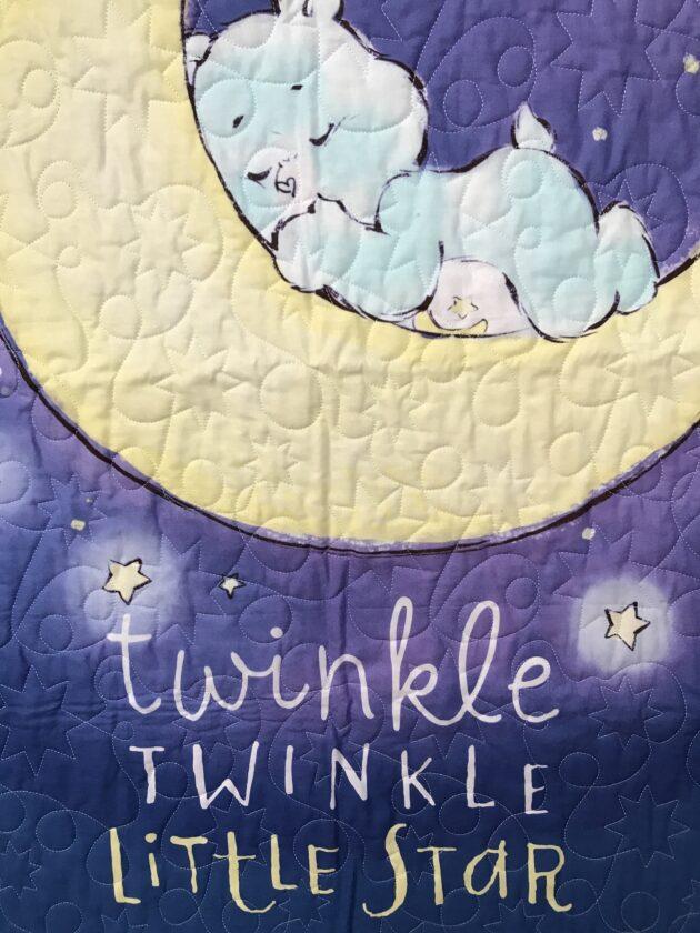 Twinkle Twinkle Little Star handmade baby quilt
