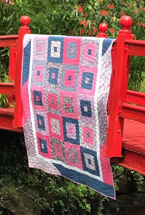 patchwork throw quilt