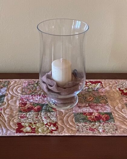 floral table runner