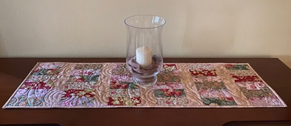 floral table runner