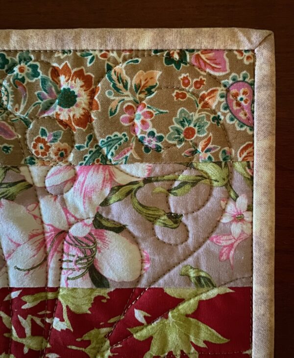 floral table runner