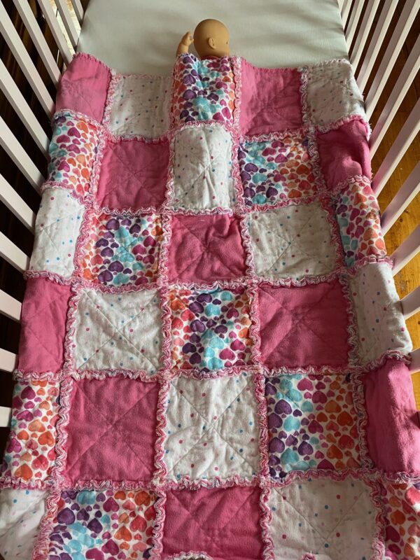 pink baby blanket