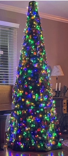 patchwork Christmas tree