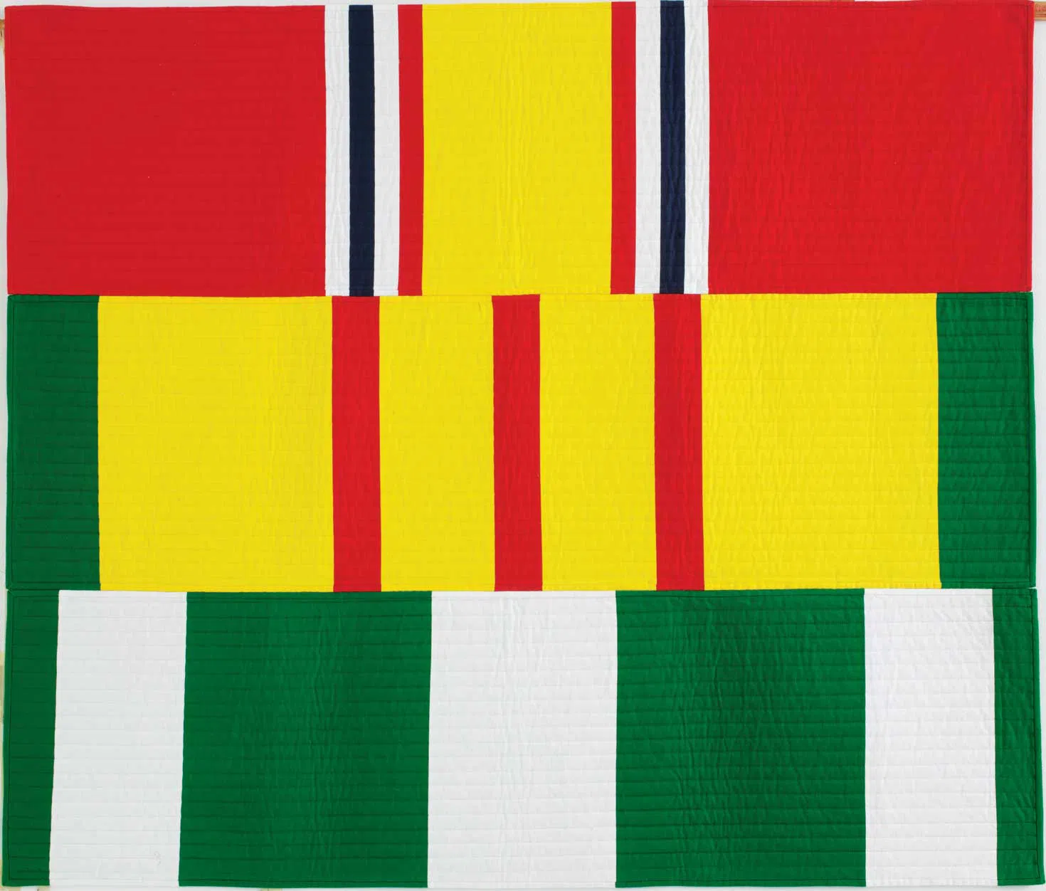 service medal ribbon quilts