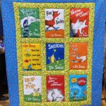 Dr. Seuss quilt with "The Cat in the Hat" book included