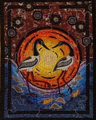 Aboriginal art quilt