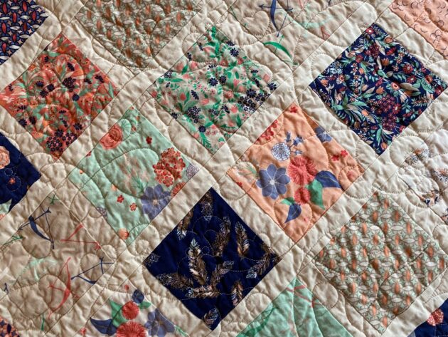 old-fashioned baby quilt