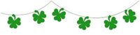 a garland of shamrocks