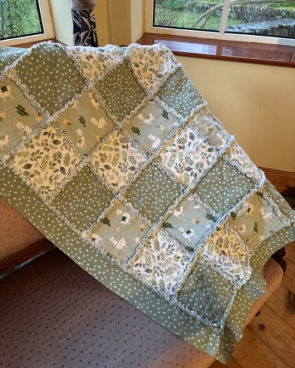 Lil' Llamas Baby Rag Quilt